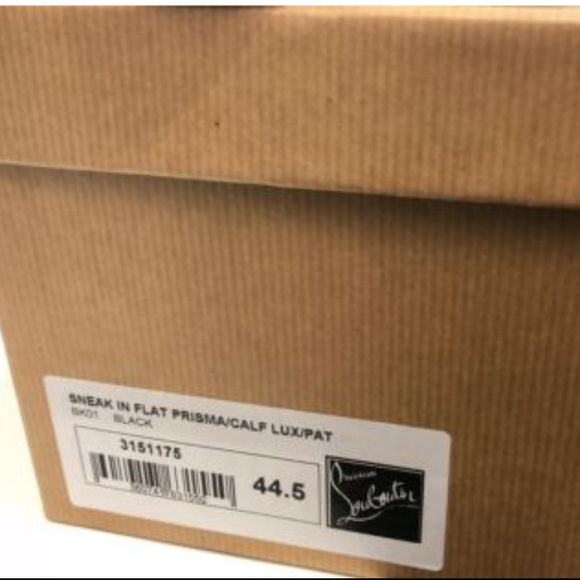 Christian Louboutin Flat Prisma Calf Black Sneaker - Picture 2 of 8